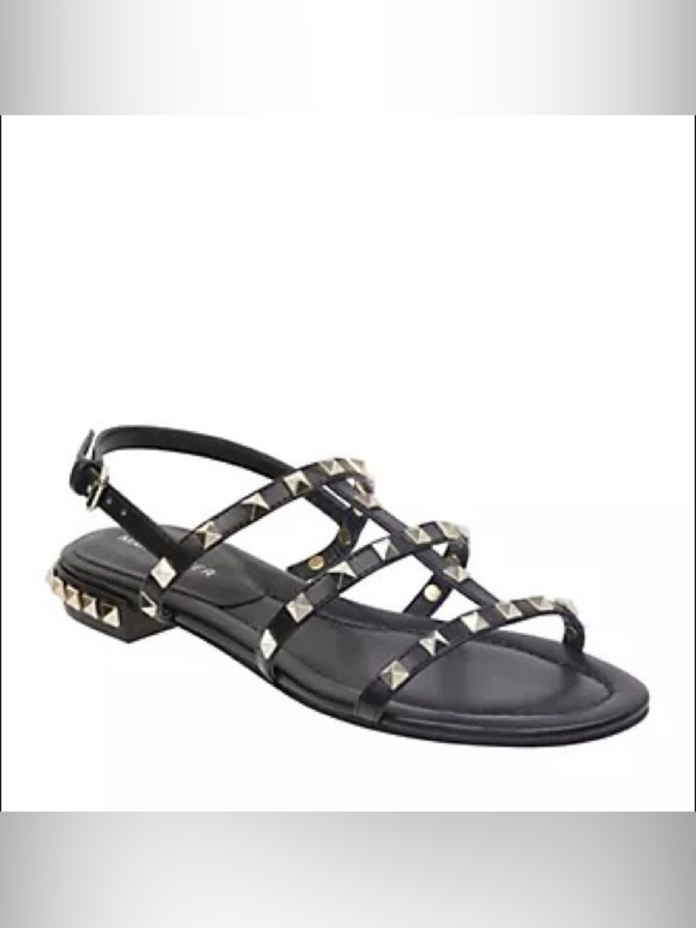 Marc Fisher Black Studded Gladiator Sandals Size 9.5M
